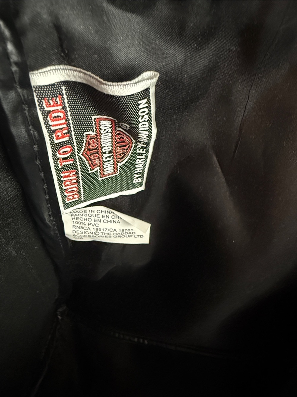 Harley-Davidson Black Backpack with Orange Logo and Wing Graphic - Picture 5 of 16